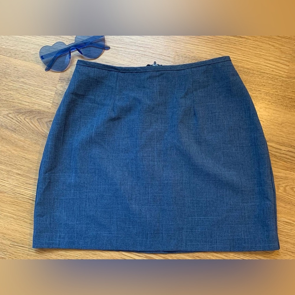 90’s blue mini skirt
